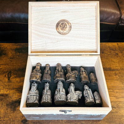 Isle of Lewis Bronze and Sterling Silver Color Chess Set