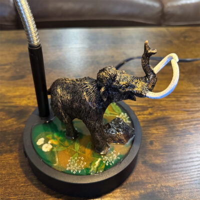 Prehistoric Desk Lamp and Night Light  Woolly Mammoth