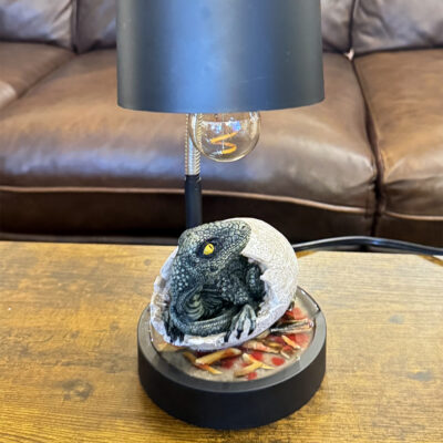 Dinosaur Desk Lamp and Night Light Velociraptor Egg