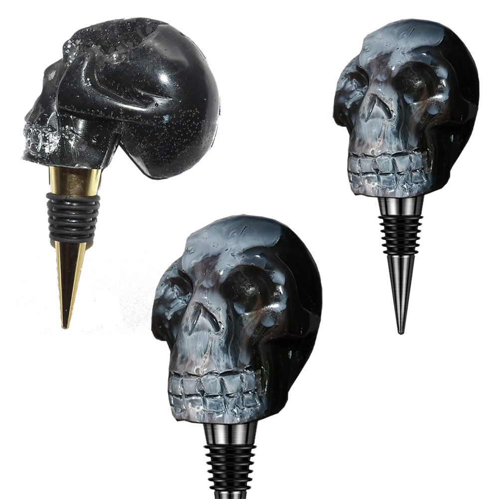 Black Skull Wine Stoppers